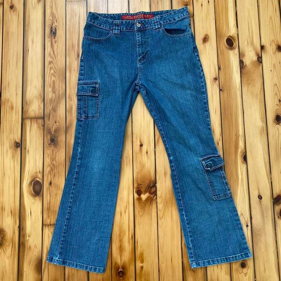 Vintage Y2K 2000s Mudd Jeans Flared Size 16.5 - Picture 3 of 5